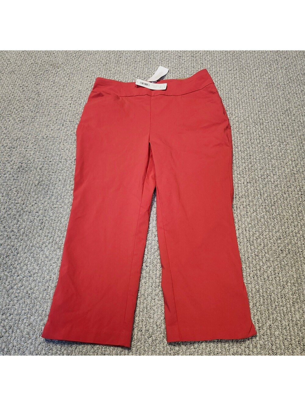 Chico's Perfect Stretch Jose Slim Capri Pants in Red Size 0.5 NWT